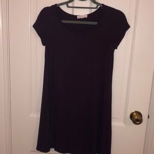 Socialite purple t shirt dress